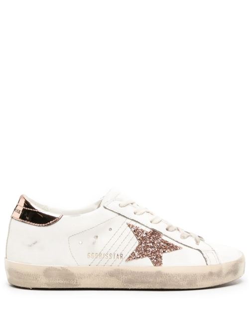 White calf leather distressed sneaker Golden Goose | GWF00101F00535411705